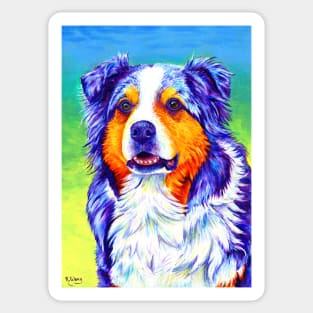 Blue Merle Aussie Dog Sticker